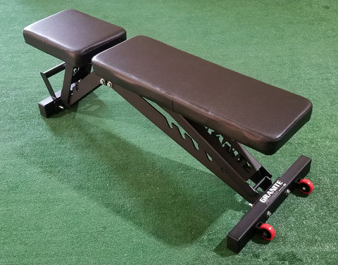 [FREE SHIPPING] Granite Fitness Adjustable Incline Weight Bench (Grip Vinyl)